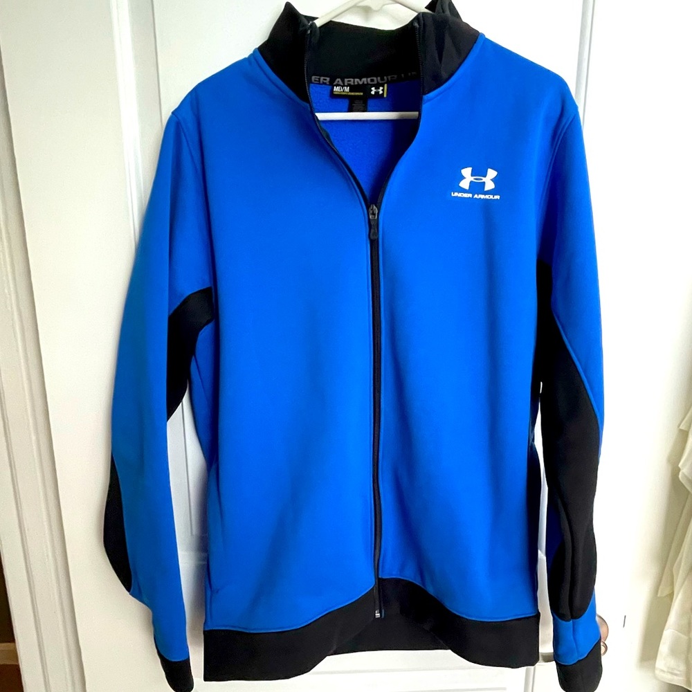 Mens Under Armour Fleece Zip Up Light Weight Jacket